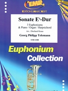 Sonate Eb-Dur by Telemann Georg Philipp - Kraus Eberhard - for 3 Euphoniums and Organ (3 Euphoniums and Organ)
