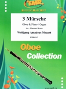 3 Marsche by Mozart Wolfgang Amadeus - Kraus Eberhard - for Oboe and Piano (Oboe and Piano)