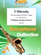 3 Marsche by Mozart Wolfgang Amadeus - Kraus Eberhard - for Alto Saxophone and Organ (Alto Saxophone and Organ)