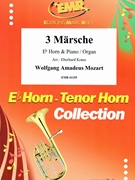 3 Marsche by Mozart Wolfgang Amadeus - Kraus Eberhard - for Eb Horn and Piano (Eb Horn and Piano)