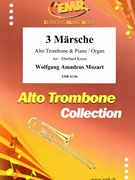 3 Marsche by Mozart Wolfgang Amadeus - Kraus Eberhard - for Alto Trombone and Piano (Alto Trombone and Piano)