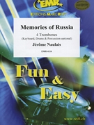 Memories Of Russia by Naulais Jerome for 4 Trombones and Piano (4 Trombones and Piano (Keyboard Drums and Percussions optional))