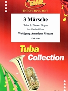 3 Marsche by Mozart Wolfgang Amadeus - Kraus Eberhard - for Tuba and Piano (Tuba and Piano)