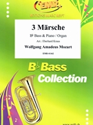 3 Marsche by Mozart Wolfgang Amadeus - Kraus Eberhard - for Bb Bass and Organ (Bb Bass and Organ)