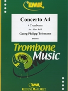 Concerto A 4 by Telemann Georg Philipp - Marc Reift - for 4 Trombones (4 Trombones)
