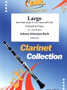 Largo by Bach Johann Sebastian - Jirka Kadlec - for Clarinet and Piano (Clarinet and Piano)