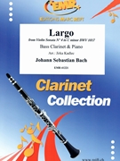 Largo by Bach Johann Sebastian - Jirka Kadlec - for Bass Clarinet and Piano (Bass Clarinet and Piano)