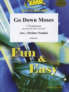 Go Down Moses by Naulais Jerome for 3 Trombones (3 Trombones (Keyboard and Drums optional))