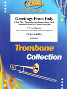 Greetings From Italy by Kadlec Jirka for 5 Trombones (5 Trombones (Piano / Guitar Bass Guitar Drums Percussion (optional)))