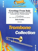 Greetings From Italy by Kadlec Jirka for 4 Trombones and Rhythm Section (4 Trombones and Rhythm Section (Piano / Guitar Bass Guitar Drums Percussion (optional)))