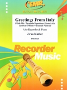 Greetings From Italy by Kadlec Jirka for Alto Recorder and Piano (Alto Recorder and Piano)