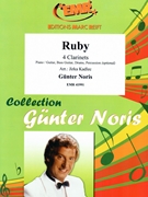 Ruby by Noris Gunter - Jirka Kadlec - for 4 Clarinets and Rhythm Section (4 Clarinets and Rhythm Section (Piano Bass Drums) (Piano / Guitar Bass Guitar Drums Percussion (optional)))
