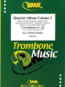 Quartet Album Volume 3 by Naulais Jerome for 4 Trombones (4 Trombones (Piano / Keyboard / Organ optional))