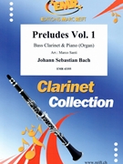 Preludes Vol. 1 by Bach Johann Sebastian - Marco Santi - for Bass Clarinet and Organ (Bass Clarinet and Organ)
