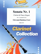 Sonata Nr. 1 by Cirri Giovanni Battista - Cecil Leonard - for Clarinet and Organ (Clarinet and Organ)