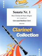 Sonata Nr. 1 by Cirri Giovanni Battista - Cecil Leonard - for Bass Clarinet and Organ (Bass Clarinet and Organ)