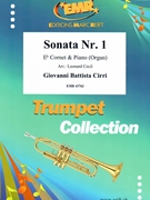 Sonata Nr. 1 by Cirri Giovanni Battista - Cecil Leonard - for Eb Cornet and Organ (Eb Cornet and Organ)