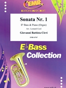 Sonata Nr. 1 by Cirri Giovanni Battista - Cecil Leonard - for Eb Bass and Organ (Eb Bass and Organ)
