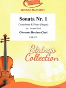 Sonata Nr. 1 by Cirri Giovanni Battista - Cecil Leonard - for Contrabass and Organ (Contrabass and Organ)