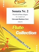 Sonata Nr. 2 by Cirri Giovanni Battista - Cecil Leonard - for Piccolo and Organ (Piccolo and Organ)