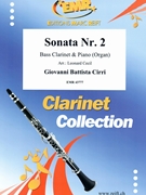 Sonata Nr. 2 by Cirri Giovanni Battista - Cecil Leonard - for Bass Clarinet and Piano (Bass Clarinet and Piano)
