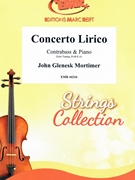 Concerto Lirico by Mortimer John Glenesk for Contrabass and Piano (Contrabass and Piano)