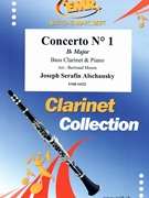 Concerto # 1 by Alschausky Joseph Serafin - Moren Bertrand - for Bass Clarinet and Piano (Bass Clarinet and Piano)