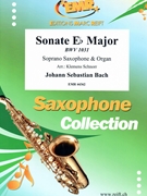 Sonate Eb Major by Bach Johann Sebastian - Klemens Schnorr - for Soprano Saxophone and Organ (Soprano Saxophone and Organ)