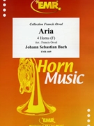 Aria by Bach Johann Sebastian - Orval Francis - for 4 Horns (4 Horns)
