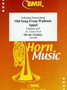 Old Song From Wallonie & Appel by Orval Francis and Gretry Andre Modeste - Orval Francis - for 2 Horns (2 Horns)
