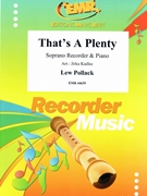That's A Plenty by Pollack Lew - Jirka Kadlec - for Soprano Recorder and Piano (Soprano Recorder and Piano)