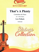 That's A Plenty by Pollack Lew - Jirka Kadlec - for Contrabass and Piano (Contrabass and Piano)