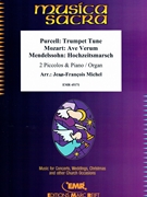 Trumpet Tune (Purcell) / Ave Verum (Mozart) / Hochzeitsmarsch (Mendelssohn) by Michel Jean-Francois for 2 Piccolos and Piano (2 Piccolos and Piano)