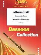 Albumblatt by Glazunov Alexander for Bassoon and Piano (Bassoon and Piano)