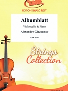 Albumblatt by Glazunov Alexander for Violoncello and Piano (Violoncello and Piano)