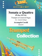 Sonata a Quattro by Corelli Arcangelo - Hulliger Anneros - for Trumpet and Organ (Trumpet and Organ)