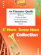 An Einsamer Quelle by Strauss Richard - Mortimer John Glenesk - for Eb Horn and Piano (Eb Horn and Piano)