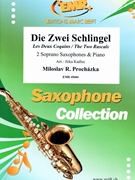 Die Zwei Schlingel by Prochazka Miloslav R - Jirka Kadlec - for 2 Soprano Saxophones and Piano (2 Soprano Saxophones and Piano)
