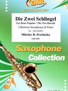Die Zwei Schlingel by Prochazka Miloslav R - Jirka Kadlec - for 2 Baritone Saxophones and Piano (2 Baritone Saxophones and Piano)