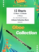 12 Duets by Bach Johann Sebastian - Mortimer John Glenesk - for 2 Oboes (2 Oboes)