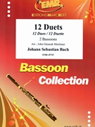 12 Duets by Bach Johann Sebastian - Mortimer John Glenesk - for 2 Bassoons (2 Bassoons)