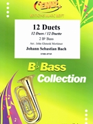 12 Duets by Bach Johann Sebastian - Mortimer John Glenesk - for 2 Bb Bass (2 Bb Bass)