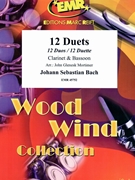 12 Duets by Bach Johann Sebastian - Mortimer John Glenesk - for Clarinet and Bassoon (Clarinet and Bassoon)