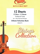 12 Duets by Bach Johann Sebastian - Mortimer John Glenesk - for Violin and Viola (Violin and Viola)
