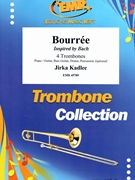 Bourree by Kadlec Jirka for 4 Trombones and Rhythm Section (4 Trombones and Rhythm Section (Piano / Guitar Bass Guitar Drums Percussion (optional)))