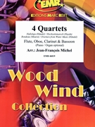 4 Quartets by Michel Jean-Francois for Flute Oboe Clarinet and Bassoon (Flute Oboe Clarinet and Bassoon (Piano / Organ optional))