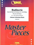 Badinerie by Bach Johann Sebastian - Mortimer John Glenesk - for Piccolo and Piano (Piccolo and Piano)