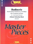 Badinerie by Bach Johann Sebastian - Mortimer John Glenesk - for Alto Trombone and Piano (Alto Trombone and Piano)