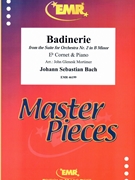 Badinerie by Bach Johann Sebastian - Mortimer John Glenesk - for Eb Cornet and Piano (Eb Cornet and Piano)