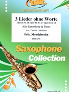 3 Lieder ohne Worte by Mendelssohn Felix - Timofei Dokshitser - for Alto Saxophone and Piano (Alto Saxophone and Piano)